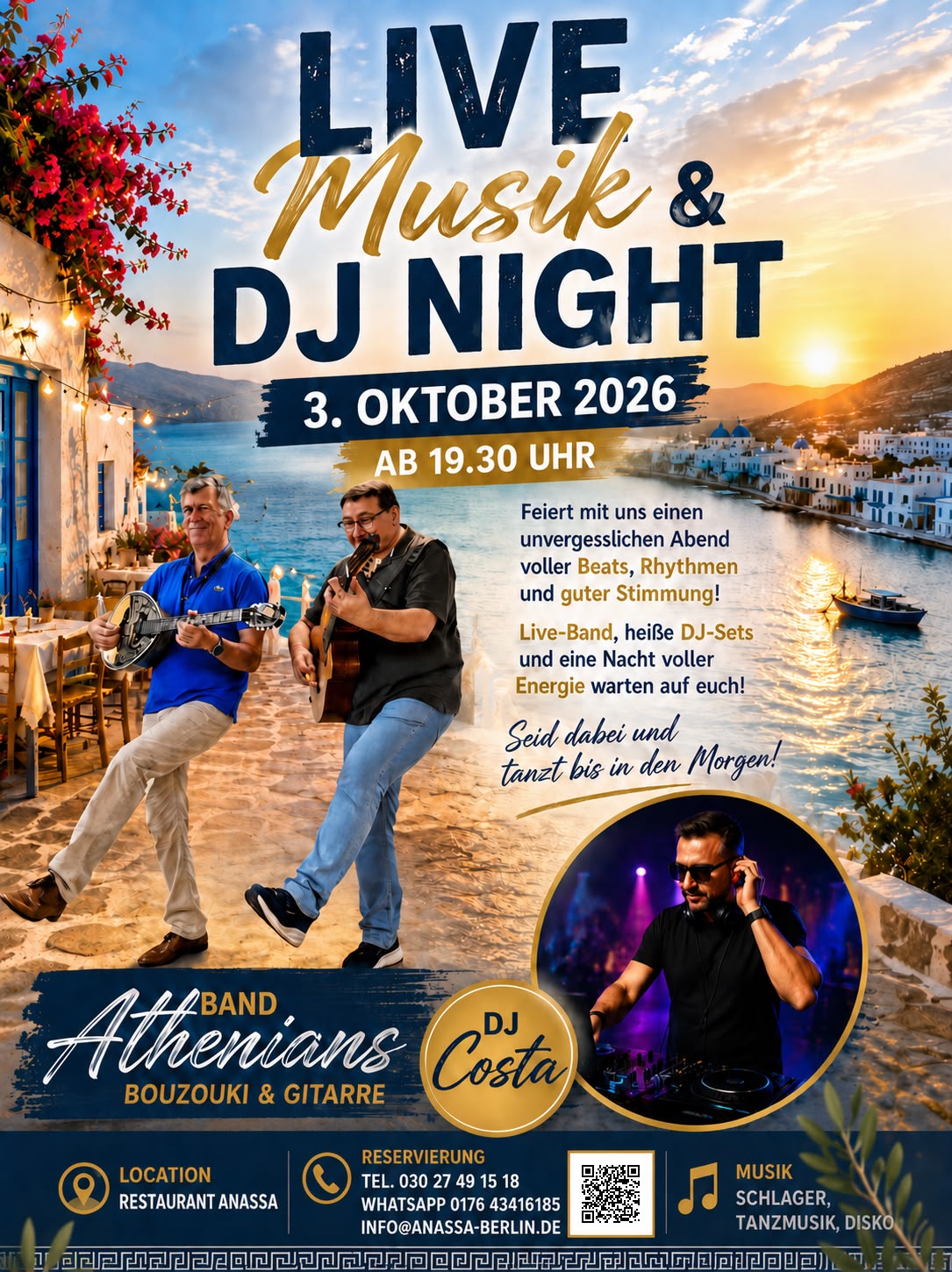Aktuelle Information – Restaurant Anassa